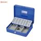 Modern Antitheft Metal Cash Box Euro Money Safe With Removable Coin Tray