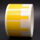 55x28mm Cable Adhesive Label 2mil Yellow Matte Water Resistant Synthetic Paper Cable Label