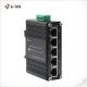 Mini Industrial Gigabit Ethernet Switch 5 Port 10/100/1000M 12-48V DC DIN-Rail