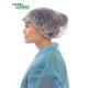 Disposable Non Woven White Or Blue Protective Head Cover With Peak