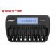 8 Slot AA AAA Nimh Smart Charger DC 12V 1A Suitable For 1 - 8pcs Cell
