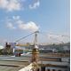 380V / 50Hz / 3 Phase Power Supply SINOCORP 10T Tower Crane In Yellow / Green Color