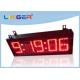 Red Color Digits LED Digital Clock With Seconds Different Style 300*850*100mm