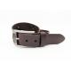 100 - 140cm Length Mens Leather Studded Belt Brown Color With Special Studs Patterns