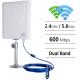 5GHz Dual Band Outdoor Wifi Antenna , FCC Wifi Network Booster Antenna