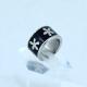FAshion 316L Stainless Steel Ring With Enamel LRX101