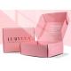 Oem CMYK printing Pink Cosmetic Paper Packaging Cosmetic Shipping Box