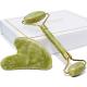 Integrated Zinc Alloy Frame Green Jade Gua Sha Roller for Face and Neck Massage