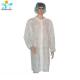 Nonwoven Disposable Lab Coat 50gsm PP / SMS Visiting With Knitted Cuff