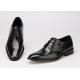 Flats Men Formal Dress Shoes Black Genuine Leather Lace Up Shoes For Business Office