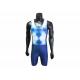 Blue Color Sublimation Rowing Sports Clothing Lycra Rowing Suit For Boating