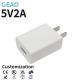 10W 5V 2A Mini USB Wall Charger Cell Phone With Over Current Protection