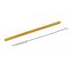 100% Bamboo Disposable Straws 19cm 22cm For Children Organic Drinking Usage