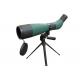 Army Green Angled Spotting Scope Easy Cleaning With Blue Film Coating Lens