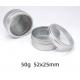 Aluminum Empty 5g 10g 20g Ps Plastic Screw Cap Jar tin box with clear pvc window