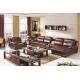 Contemporary genuine leather section corner sofa furniture