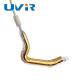 L Type Double Tube Short Wave Infrared Heating Lamp Tube Gold Coated