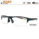 Fashionable reading glasses,power range +1.0 to +4.00,made of plastic frame,semi-rimless