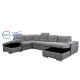 New Design Sectional U Shape Multi-Functional Sofa Bed Foldable Living Room Furniture Folding Fabric Sofa Bed