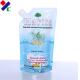 Doypack Standing Washing Powder Packaging Bag / 80 mic Liquid Detergent Pouch