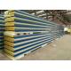 Flat Metal Sandwich Panels Fire Resistance Smooth Edge Length Customized
