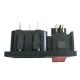 15A 250V Panel Mount IEC C14 Inlet Socket with Boat Shape Rocker Switch