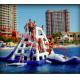 Commercial Grade Floating 0.9mm PVC Tarpaulin Inflatable Water Slide for water park