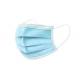 Blue Three Layer Disposable Face Mask Non Woven Prevent Respiratory Infections