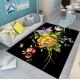 Beautiful Flowers Tulip And Roses Living Room Floor Carpet With Special Style