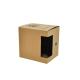 Custom Mug Kraft Paper Packaging Box PVC Transparent Window