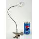 5W Silver Reading Light, High Bright Adjustable Led Desk Table Lamp Clamp For Night Vision