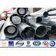 Galvanized 12m High Electrical Power Steel Pole For Power Distribution Line Project