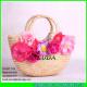 LUDA kids bags wholesale straw bag girl straw handbags with beautiful flower