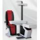 Black And Red Leather Ophthalmic Chair Unit For Two Instruments Automatic Phoropter