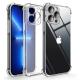 Transparent Cell Back Cover For iPhone 14 Pro Max TPU Phone Case Support wireless charge