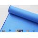 Blue 0.5mm Rubber Silicone Coated Fiberglass Fabric For Fire Resistant Blanket