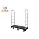 Six Wheels Logistics Plastic Bottom U Boat Trolley With 500kg Load