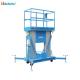 Hydraulic folding ladders lift table 200kg 12 meter double mast aluminum alloy platform