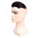 Natural Color Men's Toupee with Custom Slicked Back Style 100% Human Hair Lace Topper