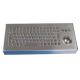 IP68 86 Keys Desktop Stainless Steel Keyboard Vandal Proof With Trackball / FN Keys