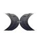 100w HJT Cell Solar Panel Semi Flexible Off Grid For RVs Boats Campers Tent Roof