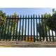 Commercial Picket Anti Climb Security Fencing High Security Hot Dip Galvanized