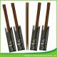 Carbonized Black Bamboo Chopsticks Disposable 24cm With Semi Closed Paper Sleeve
