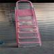 Foldable Carbon Steel Hand Truck White 6 Steps Pink Color