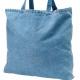 Denim Grocery Tote Bags Custom Logo Printable Stylish For Mums