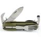 Spoon Included Portable Stainless Steel Folding Knife Fork Set for Camping Survival