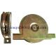 Sliding gate roller GW610 U Groove，Galvanized, Iron, Double bearing