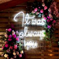 Acrylic Plate Custom Wedding Neon Sign Low Consumption Neon Light Logo Sign
