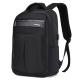 15.6inch Business Laptop Backpack USB Charging Black Leather Laptop Bag