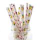 FDA Approved Baby Shower Paper Straws Recyclable Odor Free Earth Friendly
